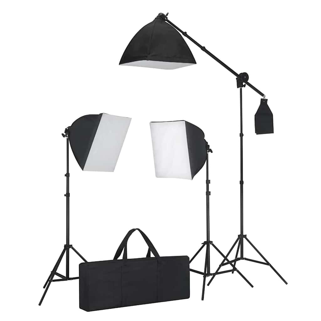 Kit Studio Fotografico con Luci Softbox Sfondi e Riflettore vidaXL