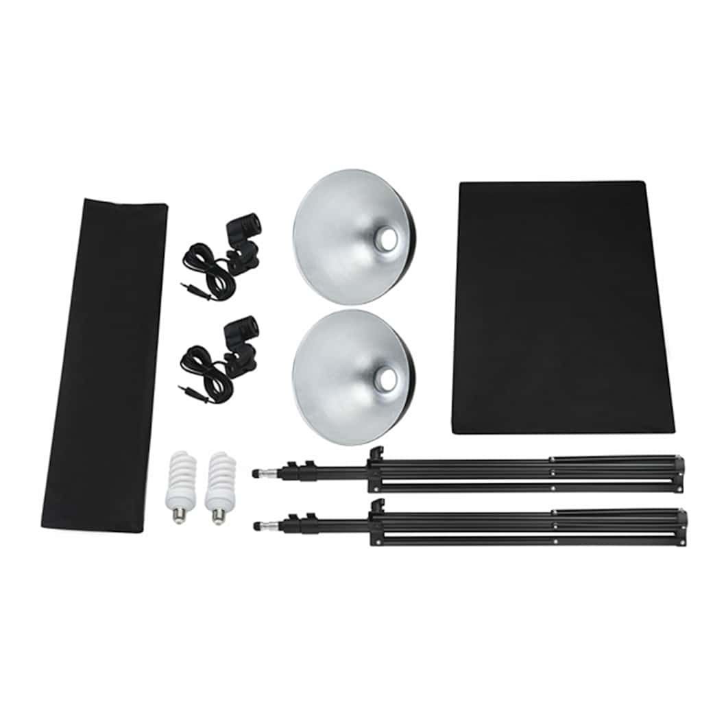 Set Studio Fotografico con Lampada Studio Fondale e Riflettore vidaXL