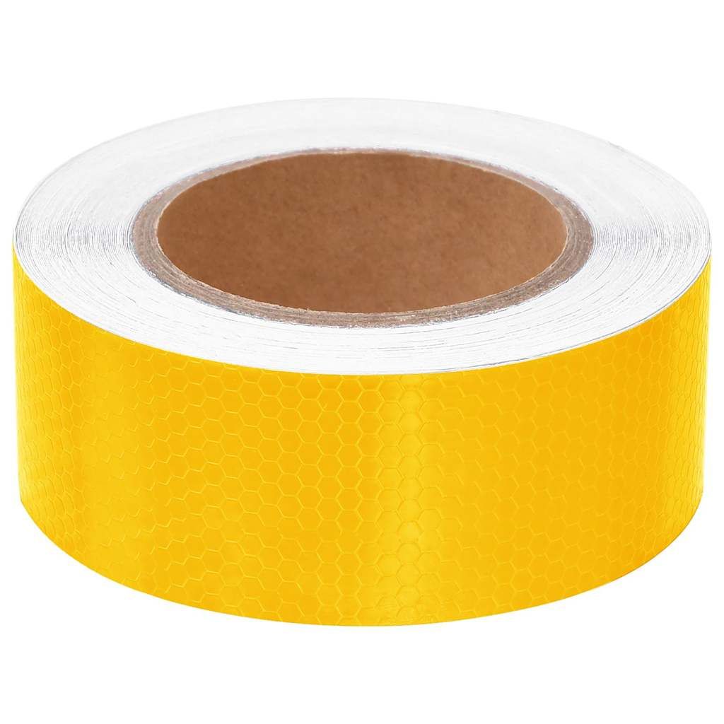 Nastro Riflettente giallo 5 cm x 20 m PVC vidaXL