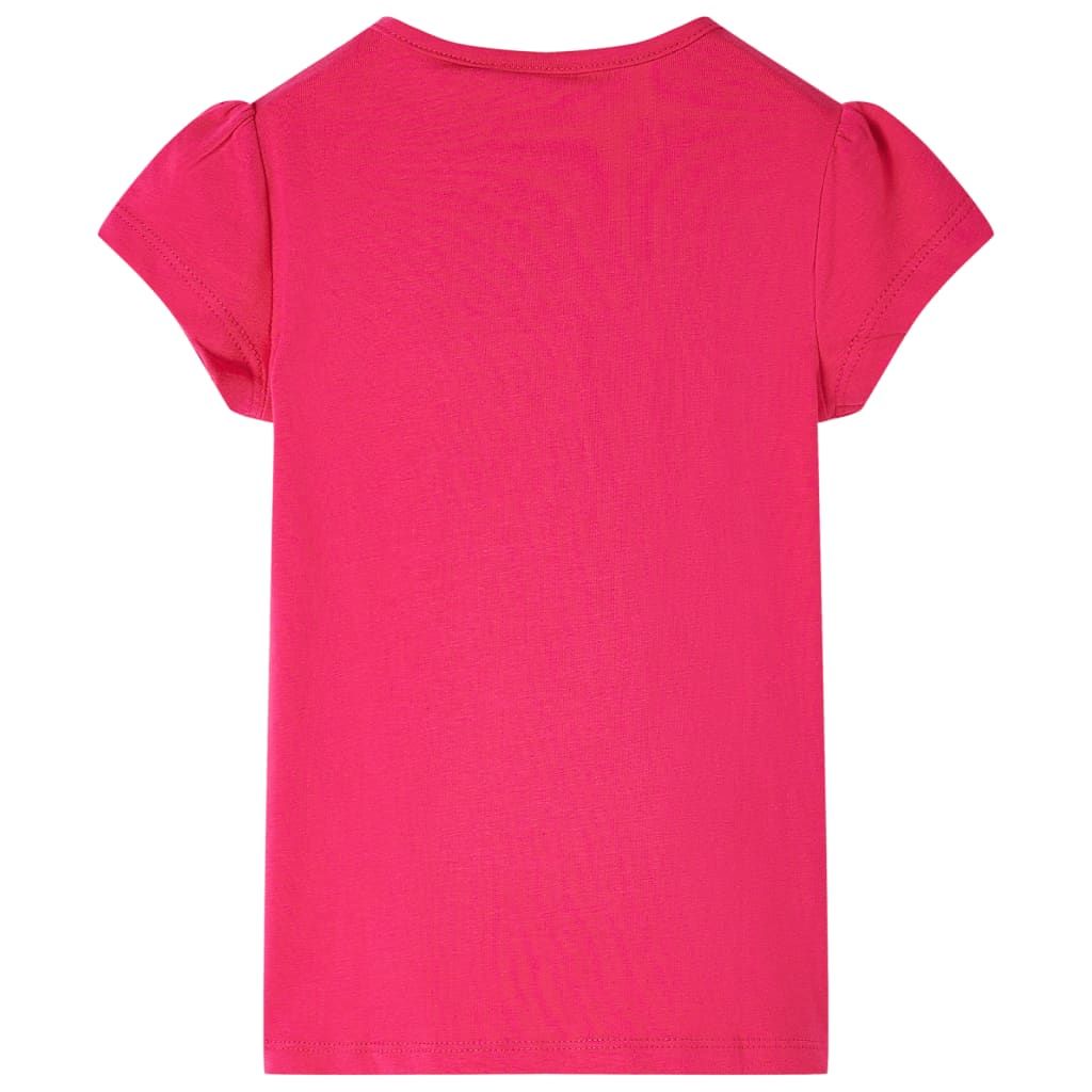Maglietta da Bambina Fucsia 140 vidaXL