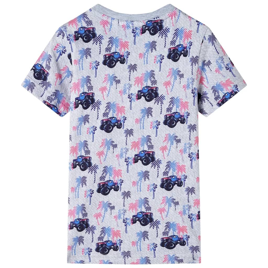 Maglietta da Bambino Grigio Mélange 104 vidaXL