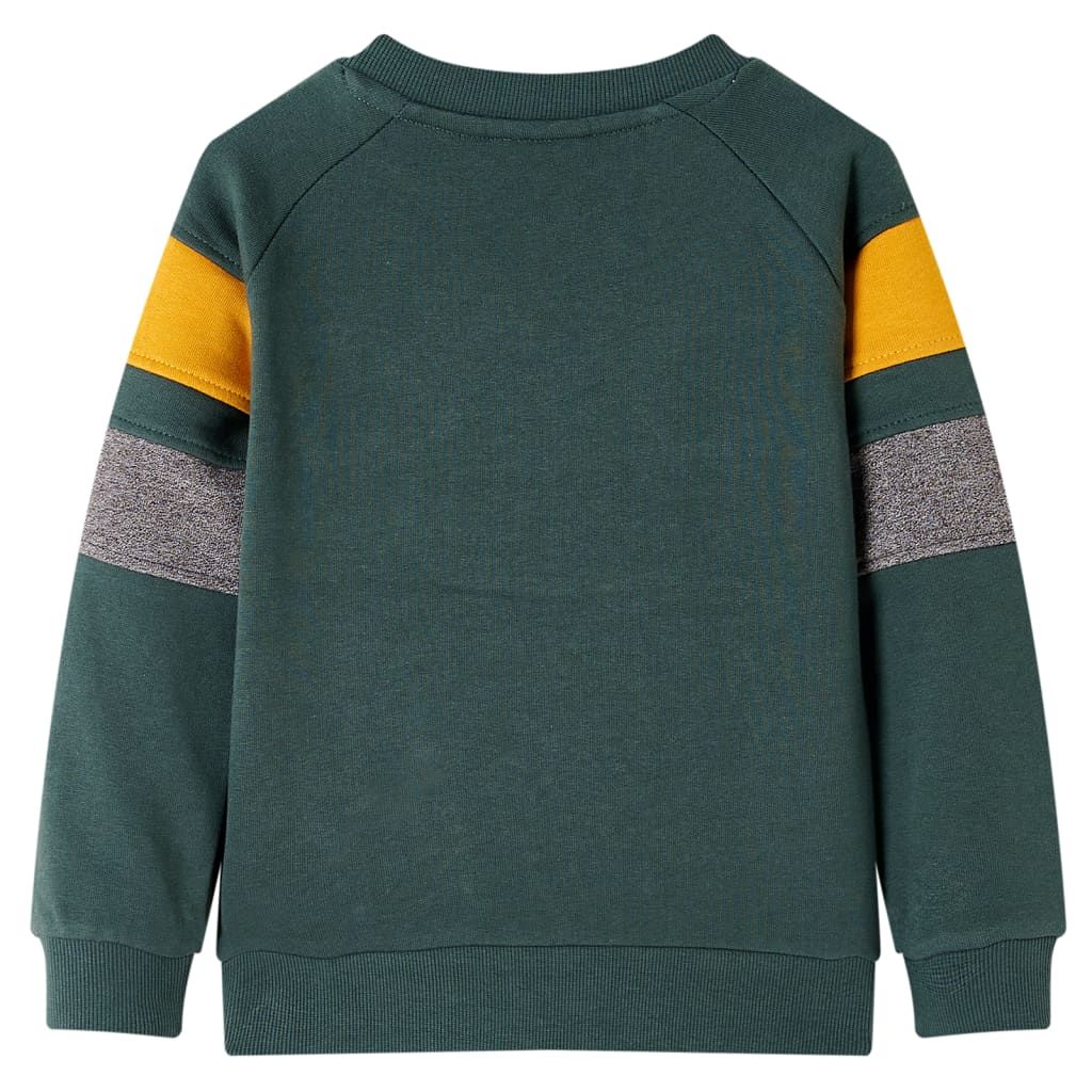 Felpa da Bambino Verde Scuro 92 vidaXL
