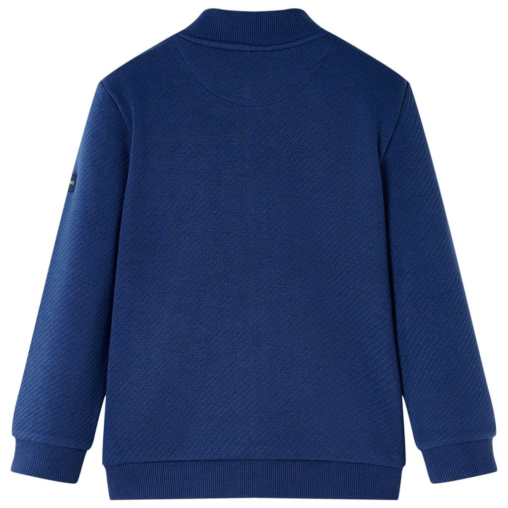 Felpa per Bambini con Cerniera Blu Marino 140 vidaXL