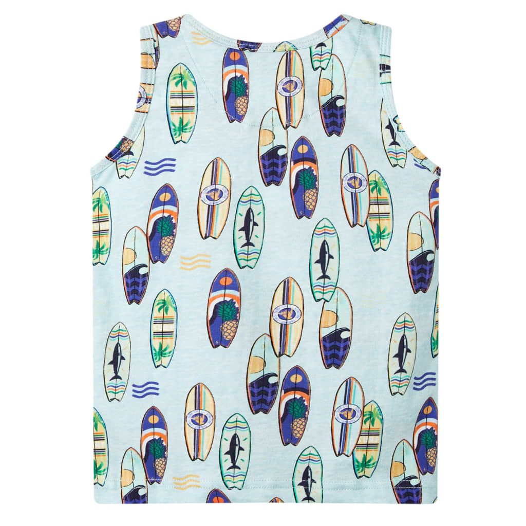 Canotta da Bambino Blu Tenue Mélange 92 vidaXL