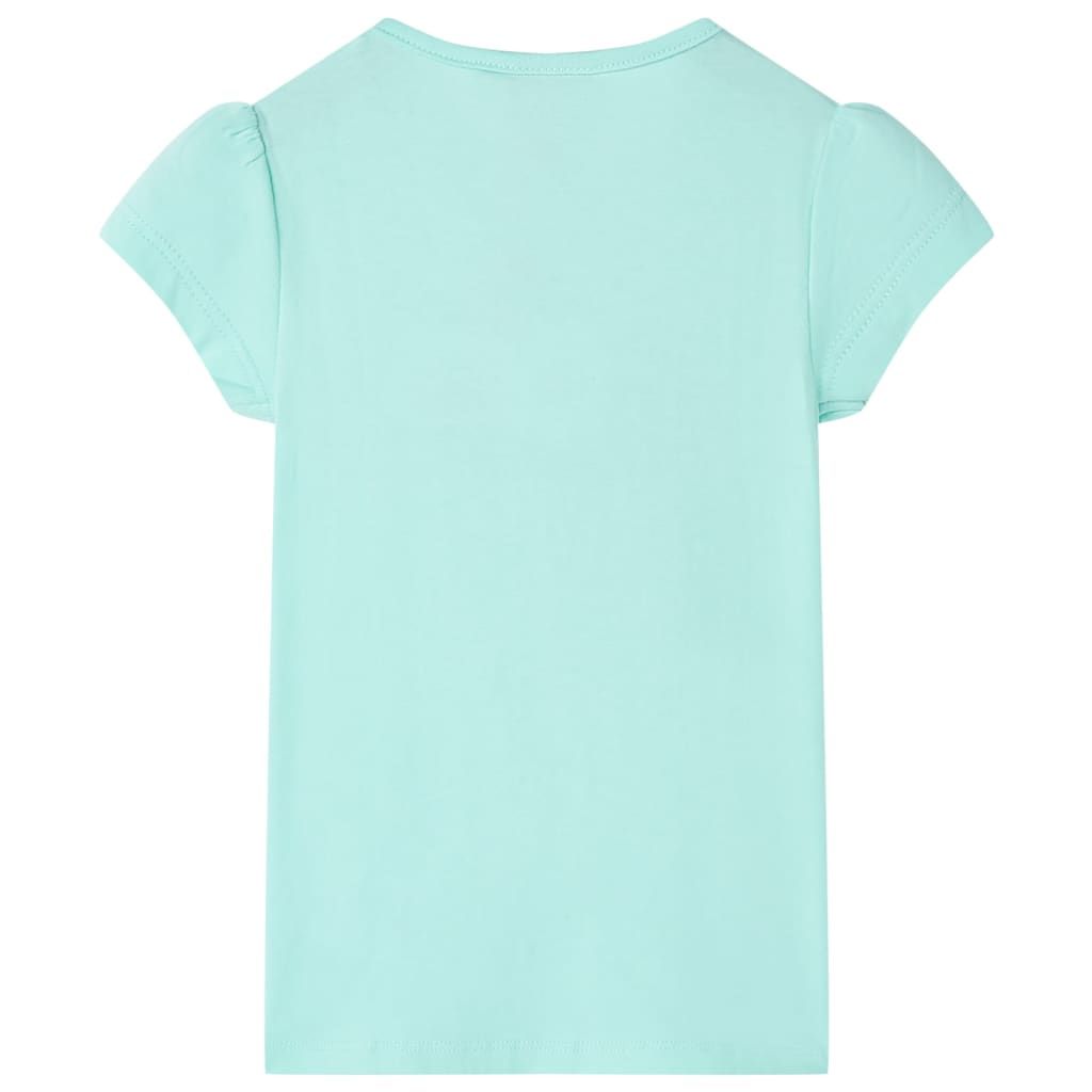 Maglietta da Bambina Acqua Chiaro 116 vidaXL