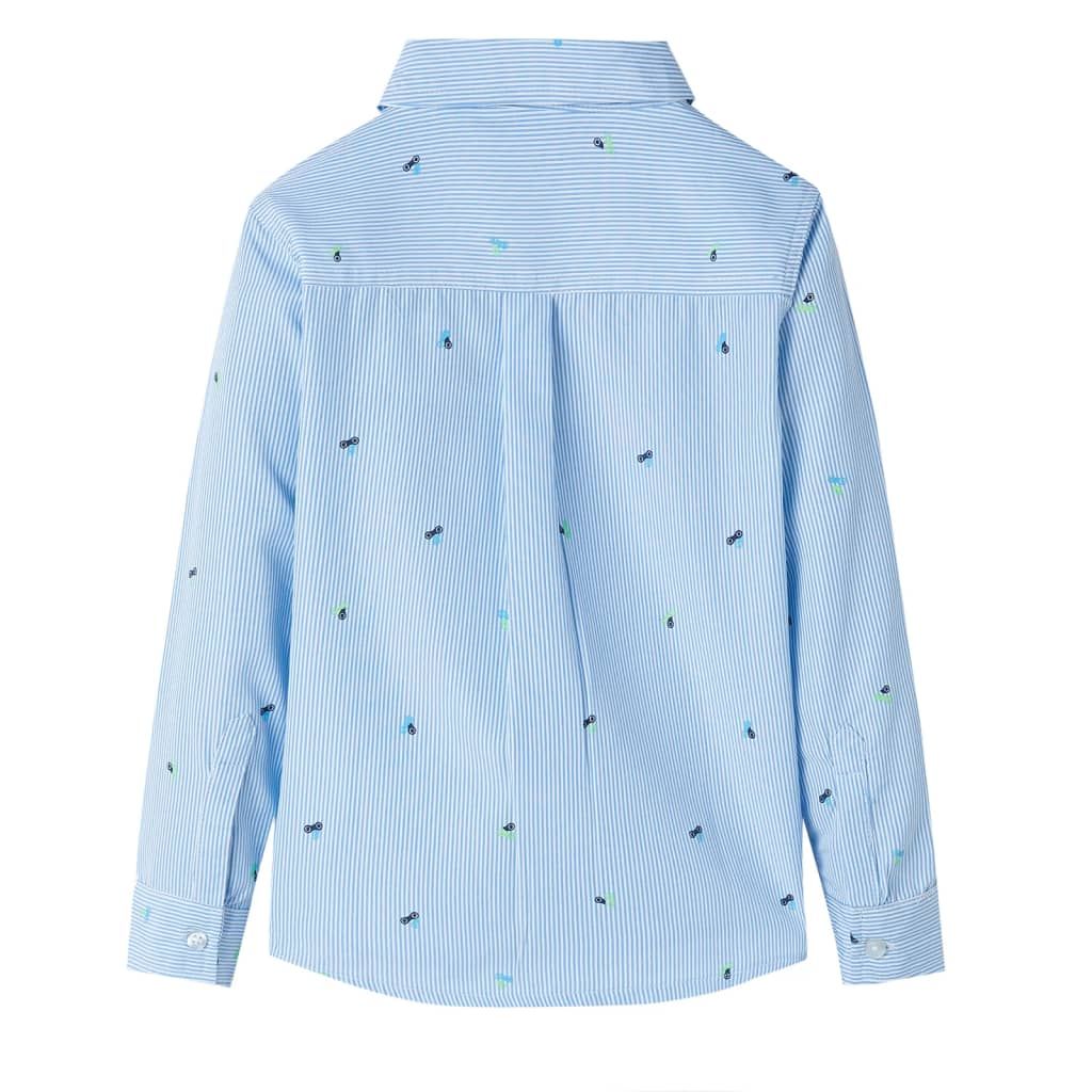 Camicia da Bambino Azzurra 140 vidaXL