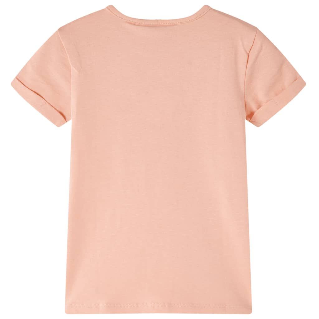 Maglietta da Bambino Arancione Chiaro 140 vidaXL