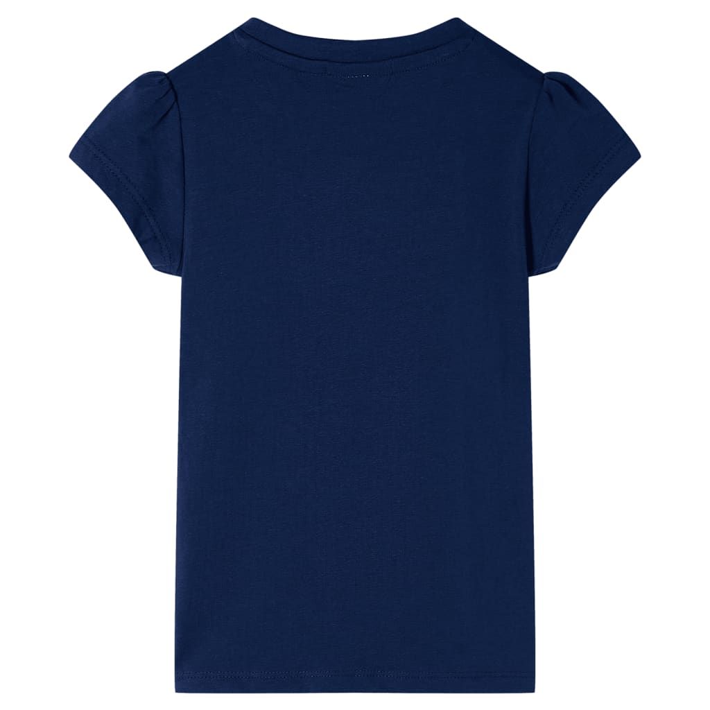 Maglietta da Bambina Blu Marino 92 vidaXL