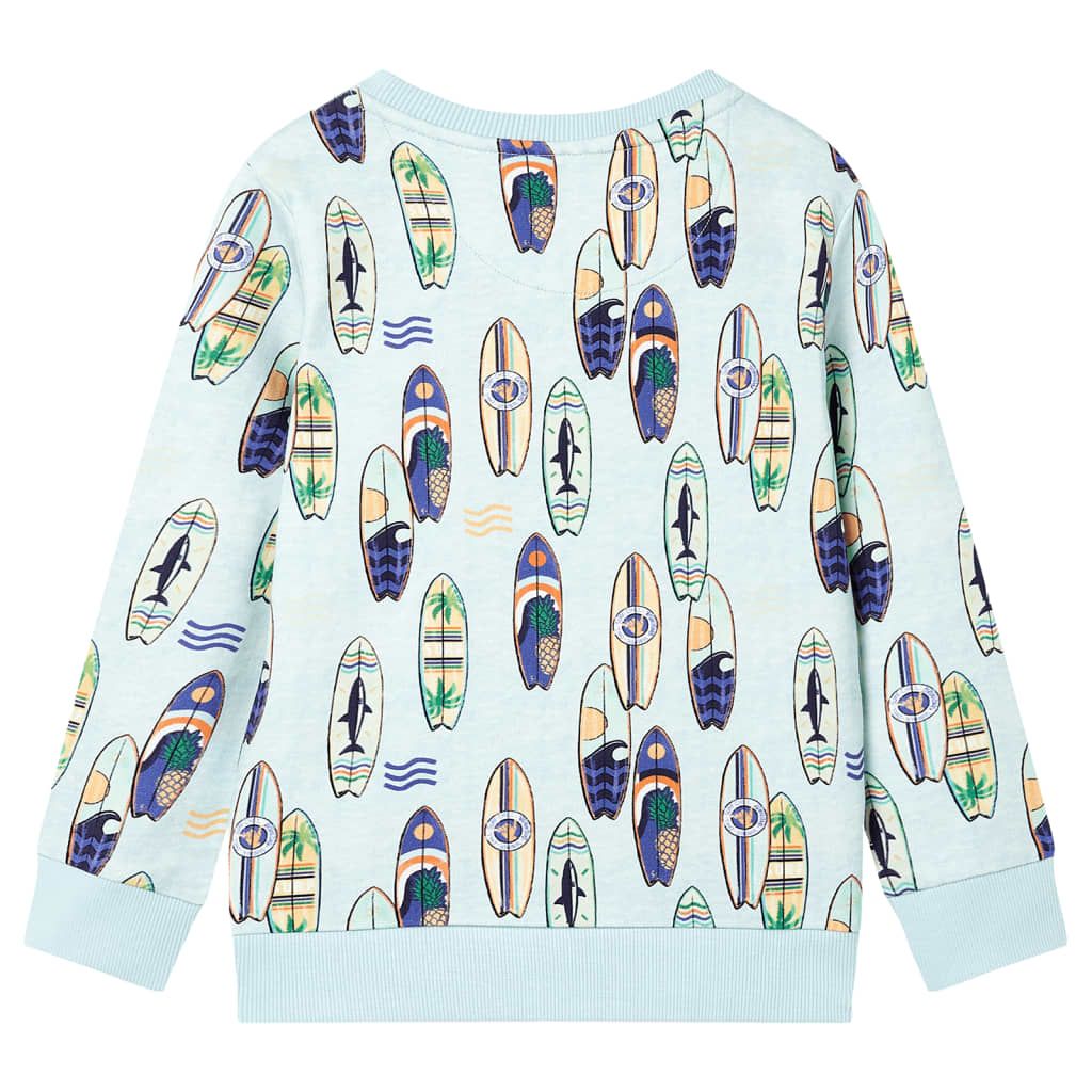 Felpa da Bambino Blu Tenue Mélange 92 vidaXL