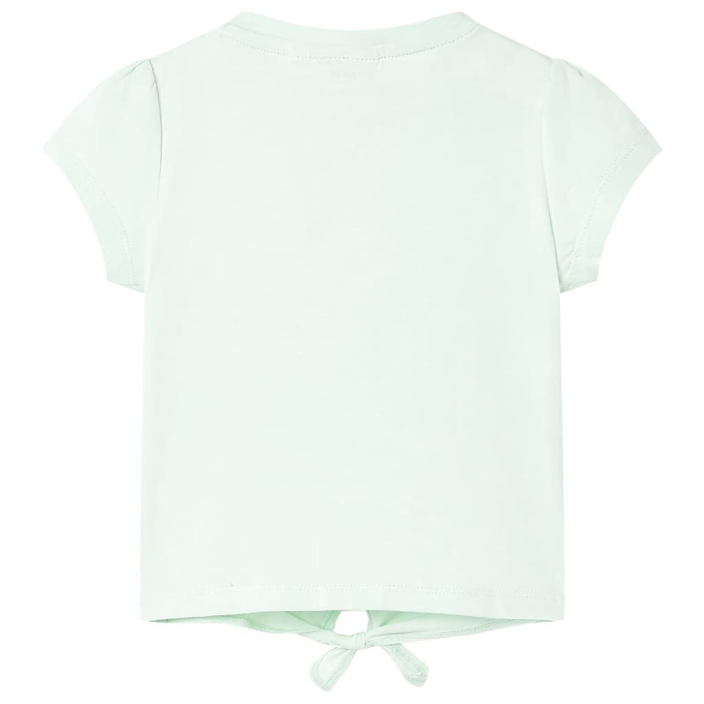 Maglietta da Bambina Menta Chiaro 92 vidaXL