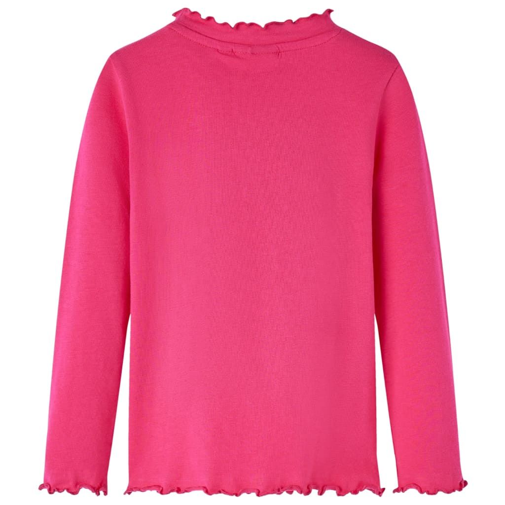 Maglietta da Bambina a Maniche Lunghe Fucsia 140 vidaXL