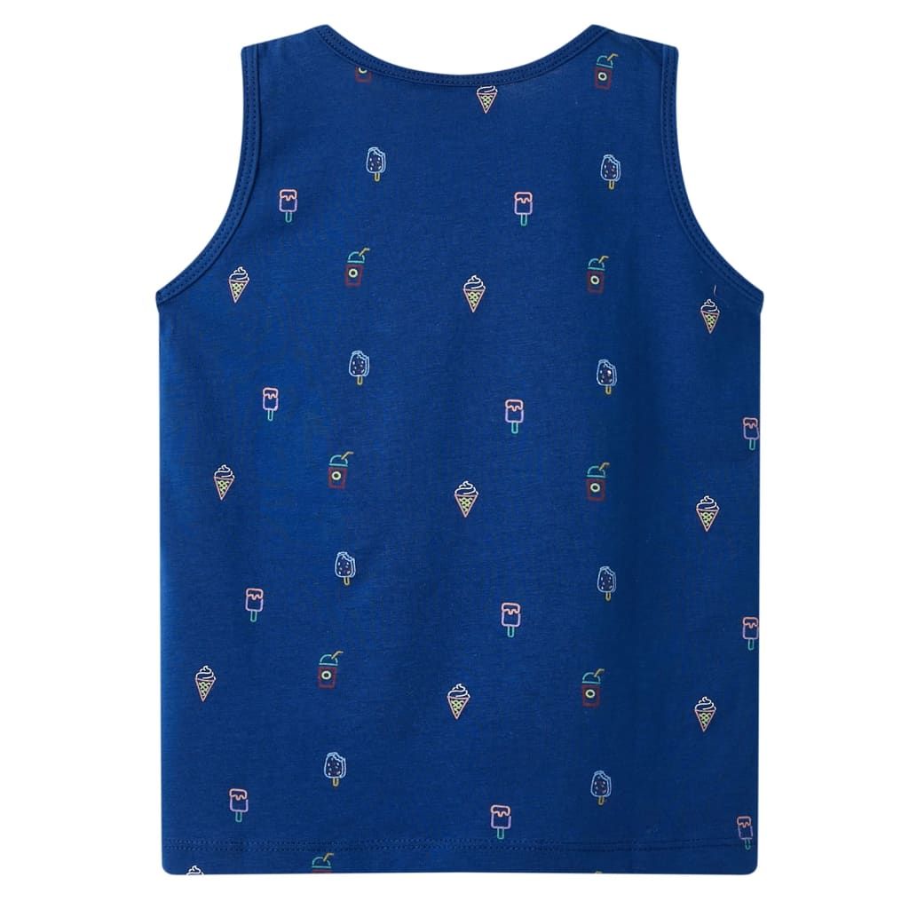 Canotta da Bambino Blu Scuro 116 vidaXL