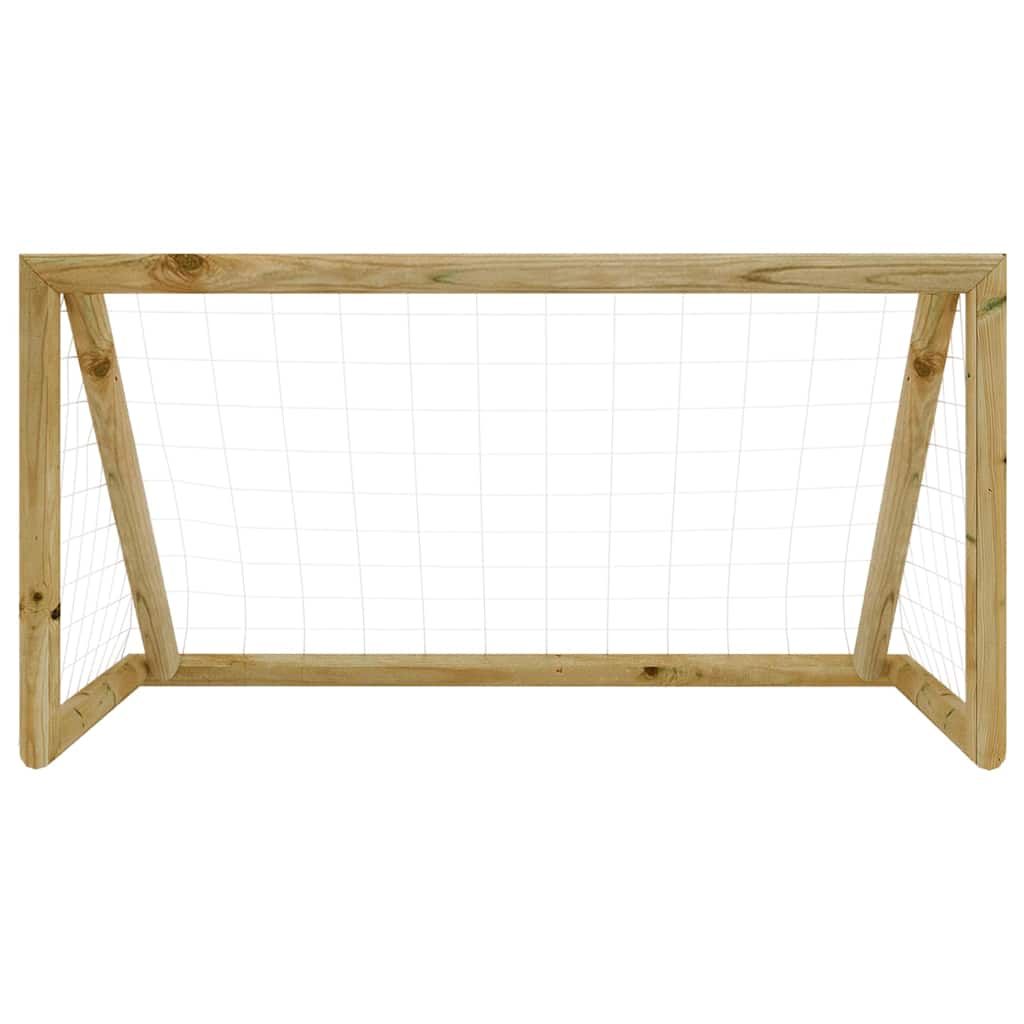 Porta da Calcio con Rete 120x60x80 cm Legno di Pino Impregnato vidaXL