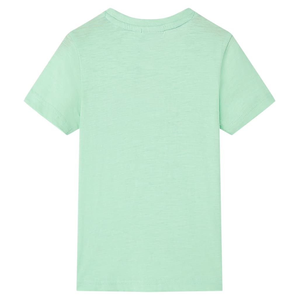 Maglietta da Bambino Verde Chiaro 92 vidaXL