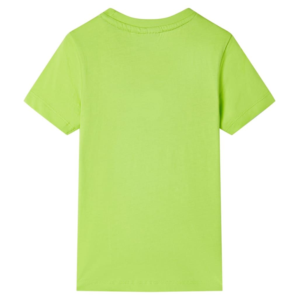 Maglietta da Bambino a Maniche Corte Lime 92 vidaXL