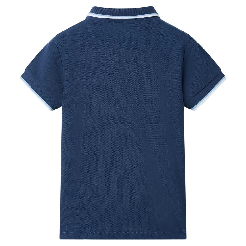 Polo da Bambino Blu Scuro 140 vidaXL
