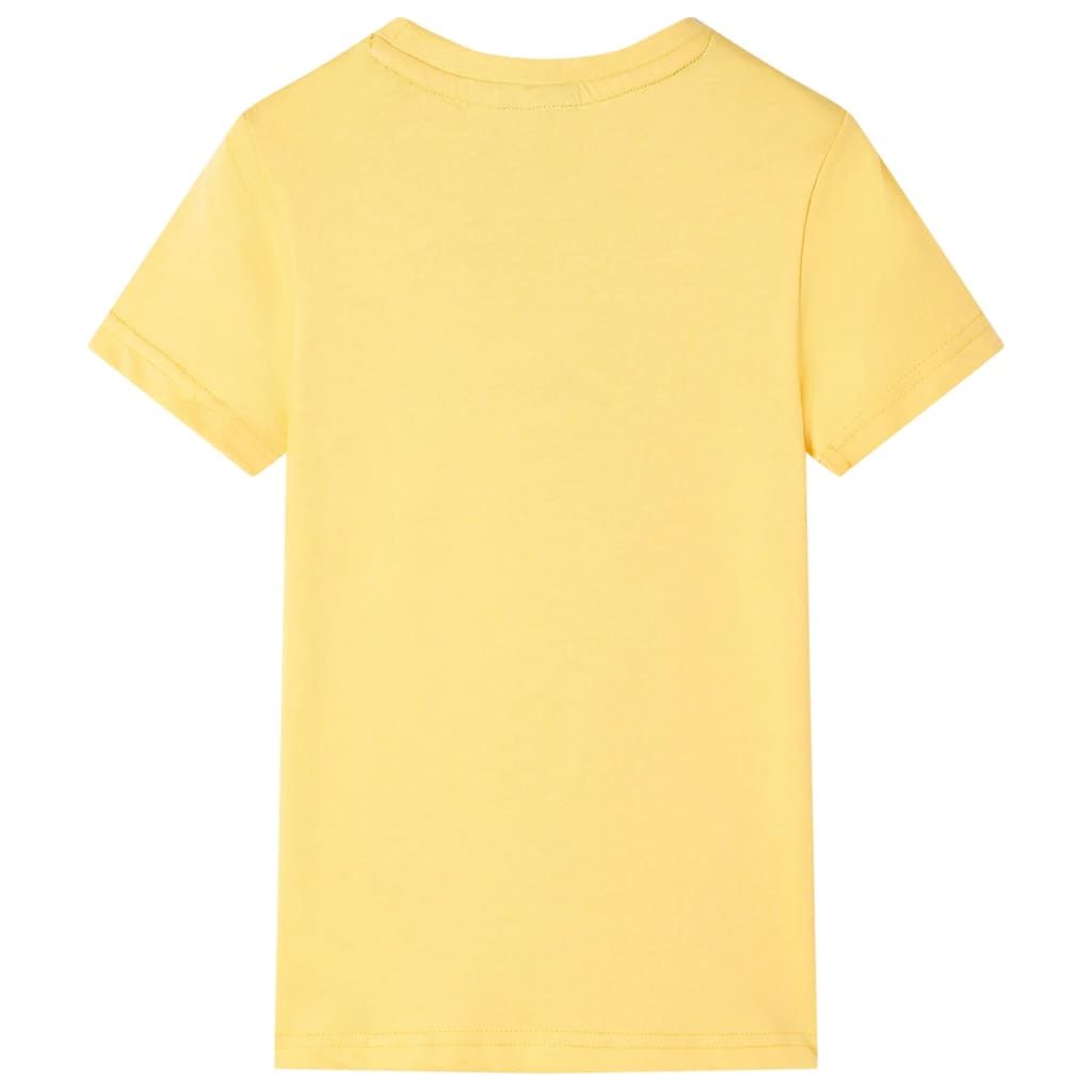 Maglietta per Bambini Ocra Chiaro 140 vidaXL