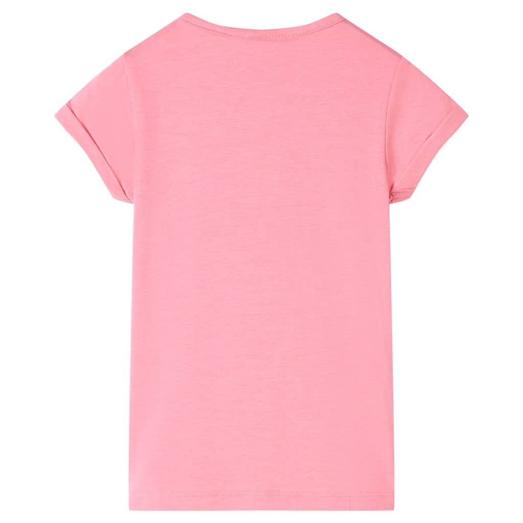 Maglietta da Bambina Fucsia 116 vidaXL
