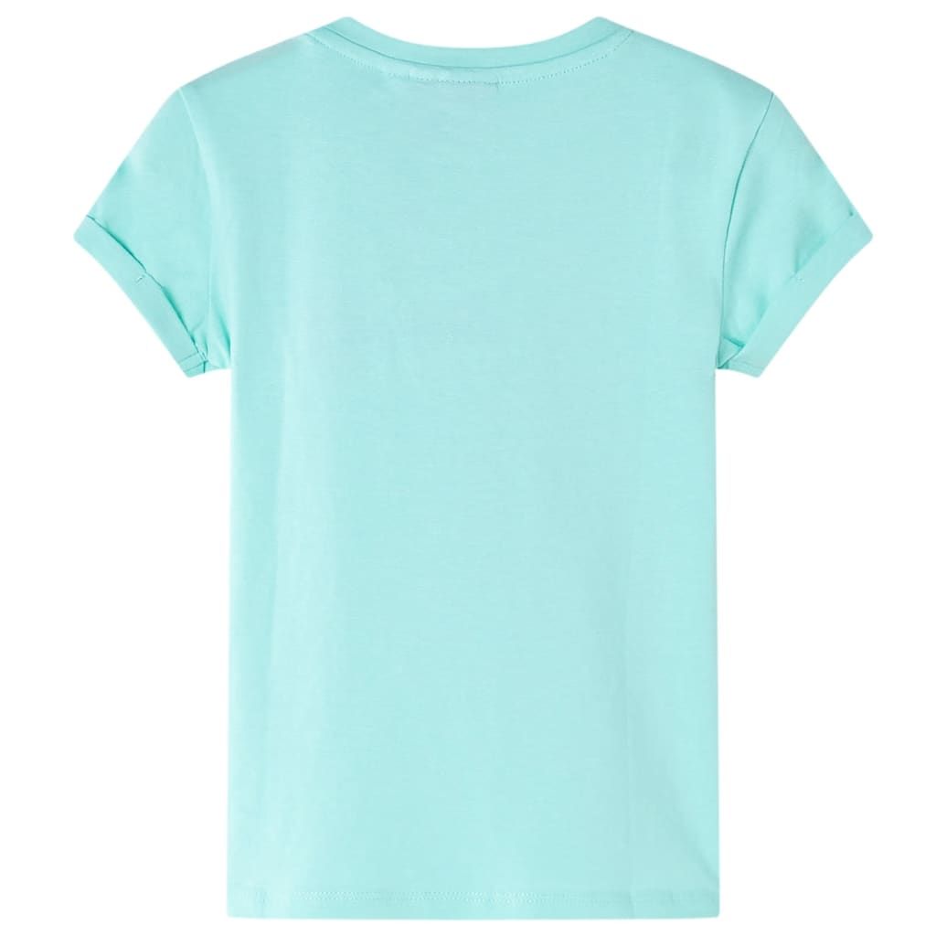 Maglietta da Bambina Menta Chiaro 116 vidaXL