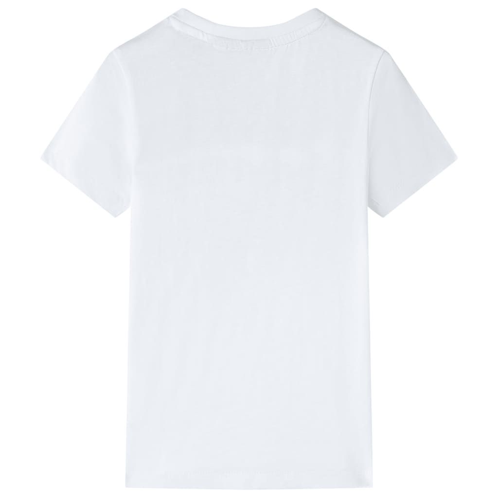 Maglietta per Bambini Ecru 116 vidaXL
