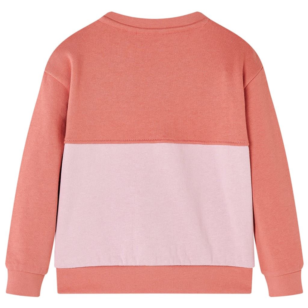 Felpa da Bambina Color Block Rosa 92 vidaXL