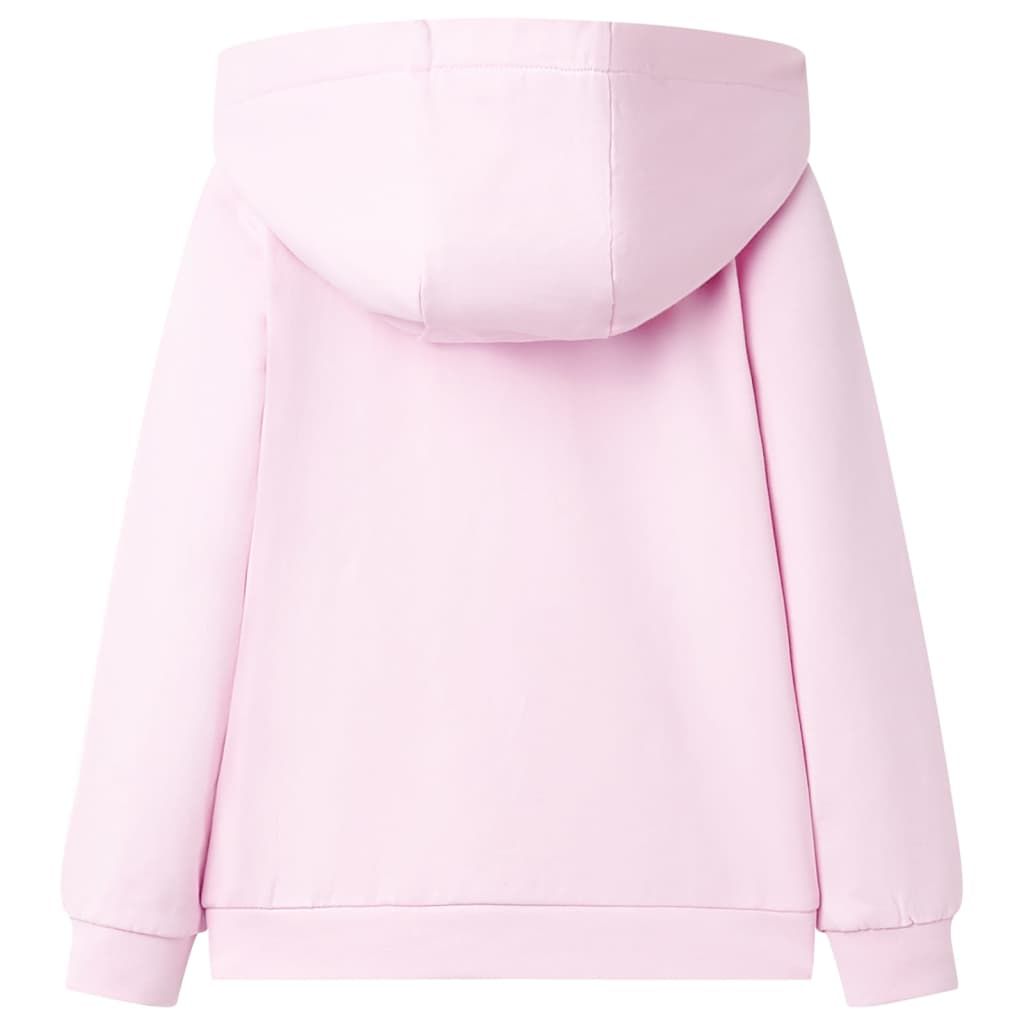 Felpa con Cappuccio da Bambina Rosa Chiaro 92 vidaXL