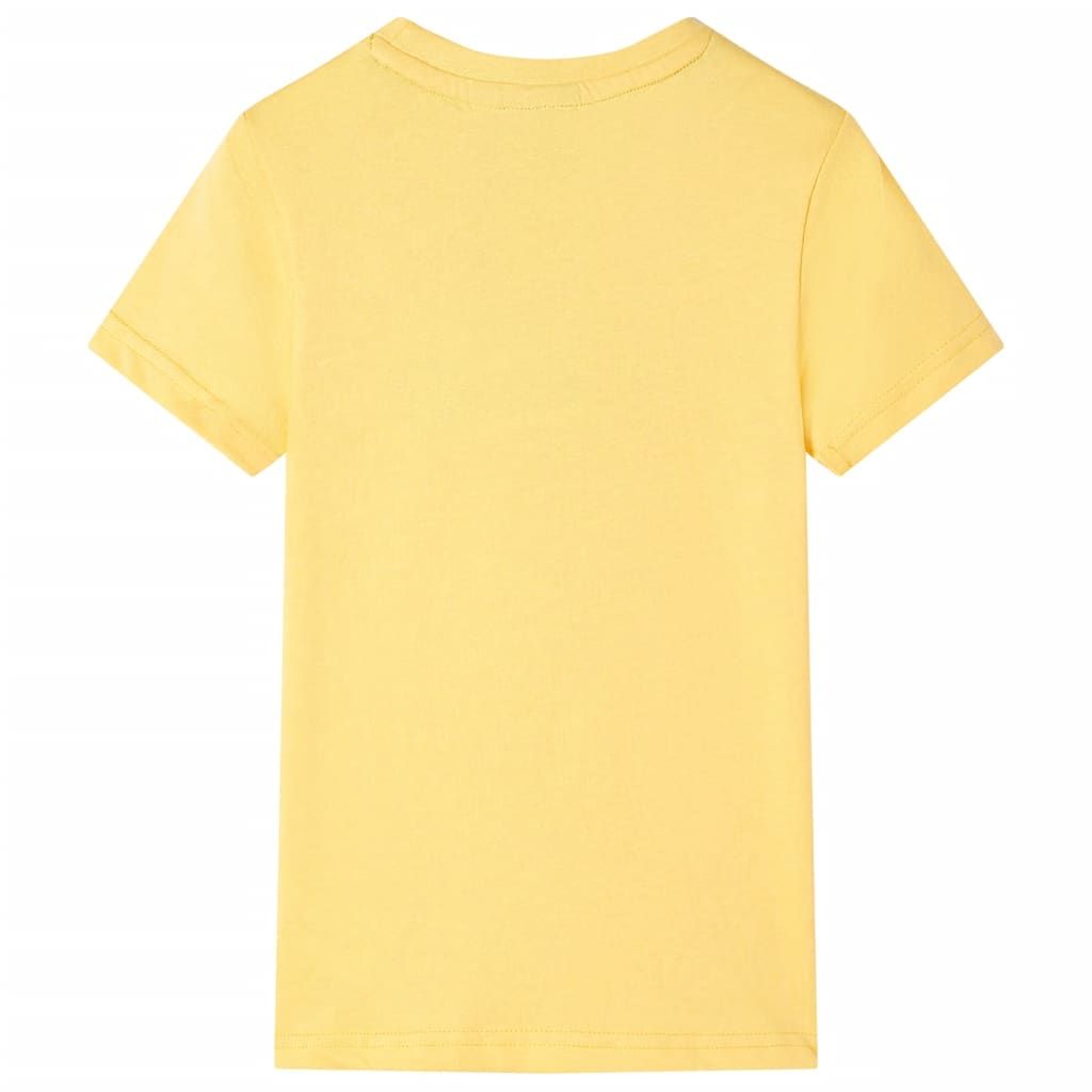 Maglietta per Bambini Ocra Chiaro 92 vidaXL