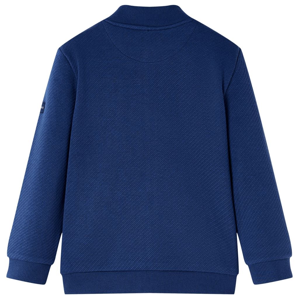 Felpa per Bambini con Cerniera Blu Marino 116 vidaXL