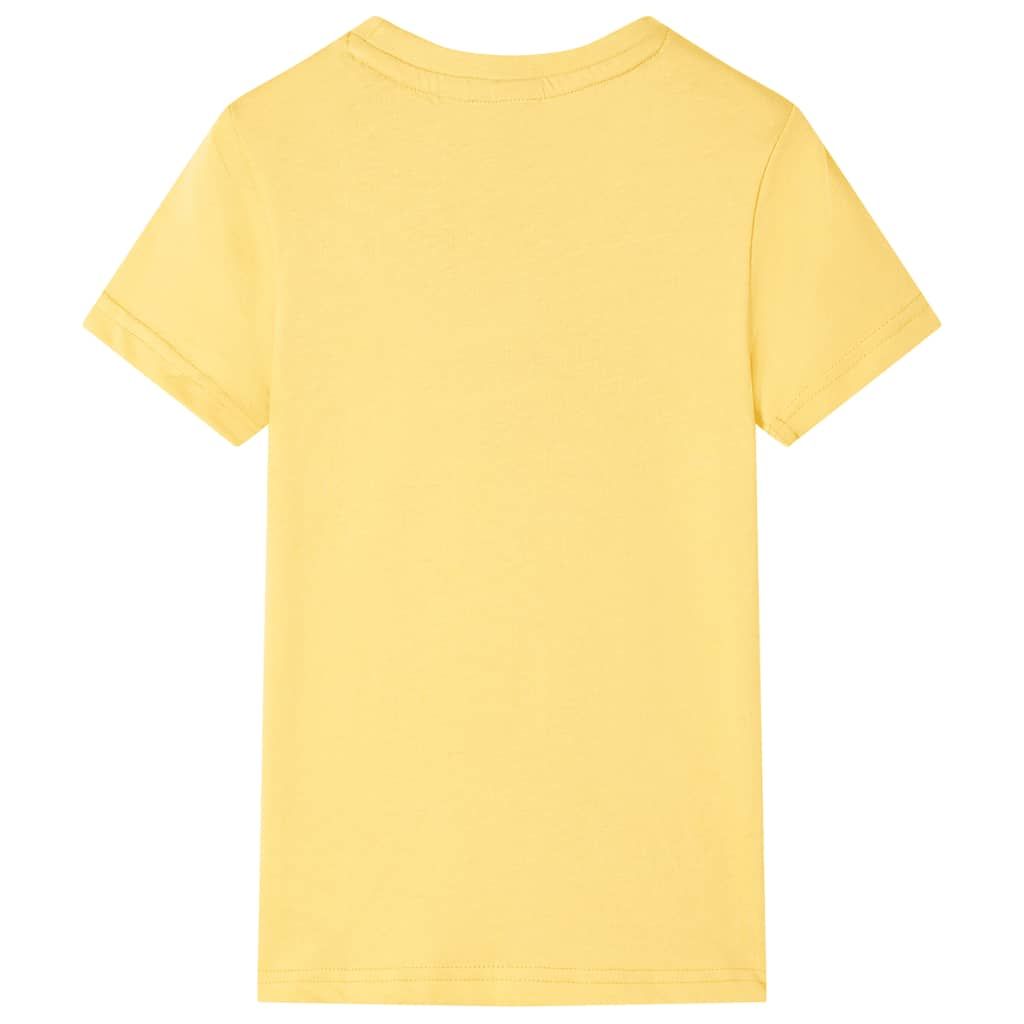 Maglietta per Bambini Ocra Chiaro 116 vidaXL