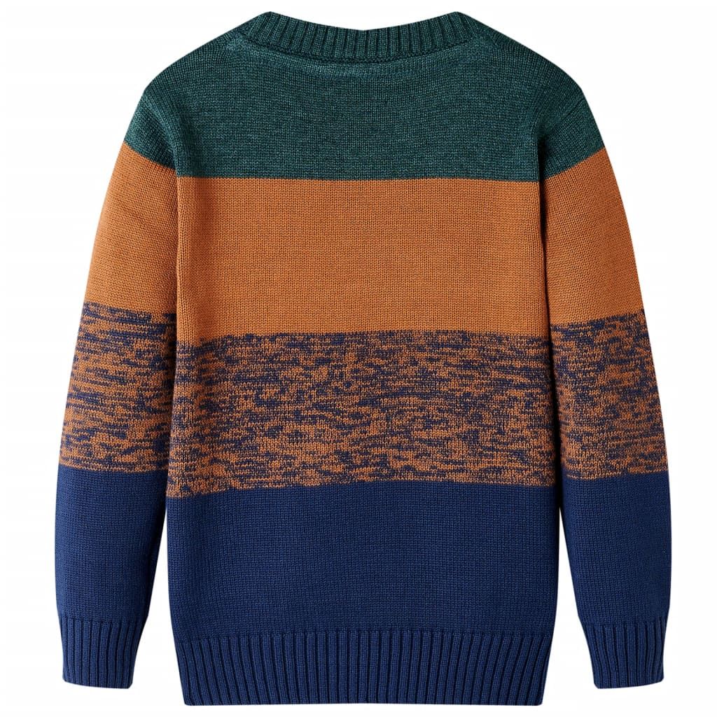 Maglione per Bambini Lavorato a Maglia Multicolore 140 vidaXL