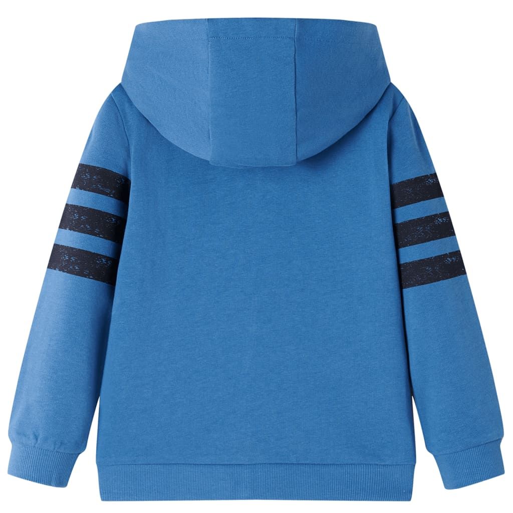 Felpa con Cappuccio e Cerniera per Bambini Blu 140 vidaXL