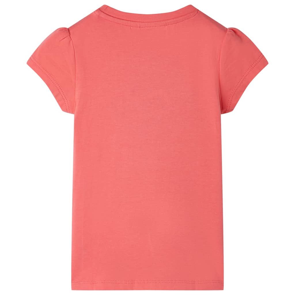 Maglietta da Bambina Corallo 140 vidaXL