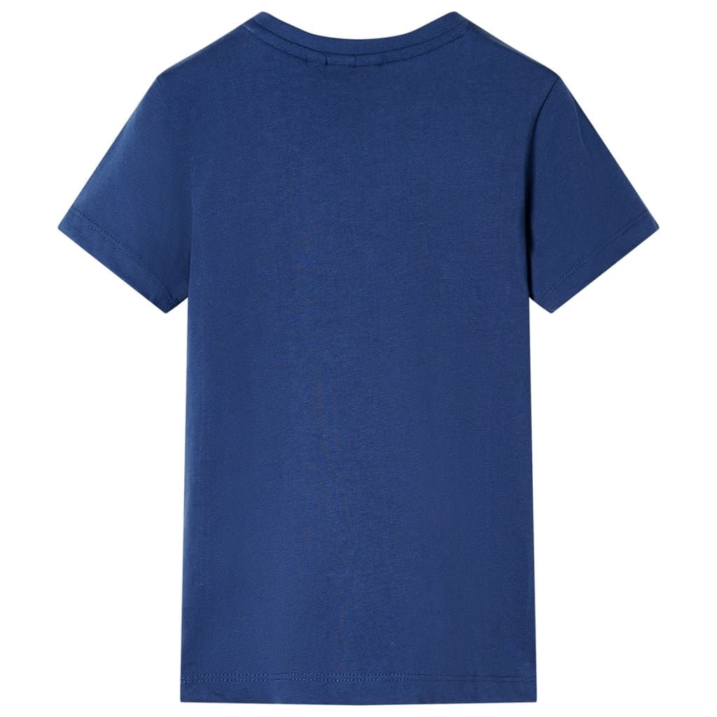 Maglietta per Bambini Blu Scuro 128 vidaXL