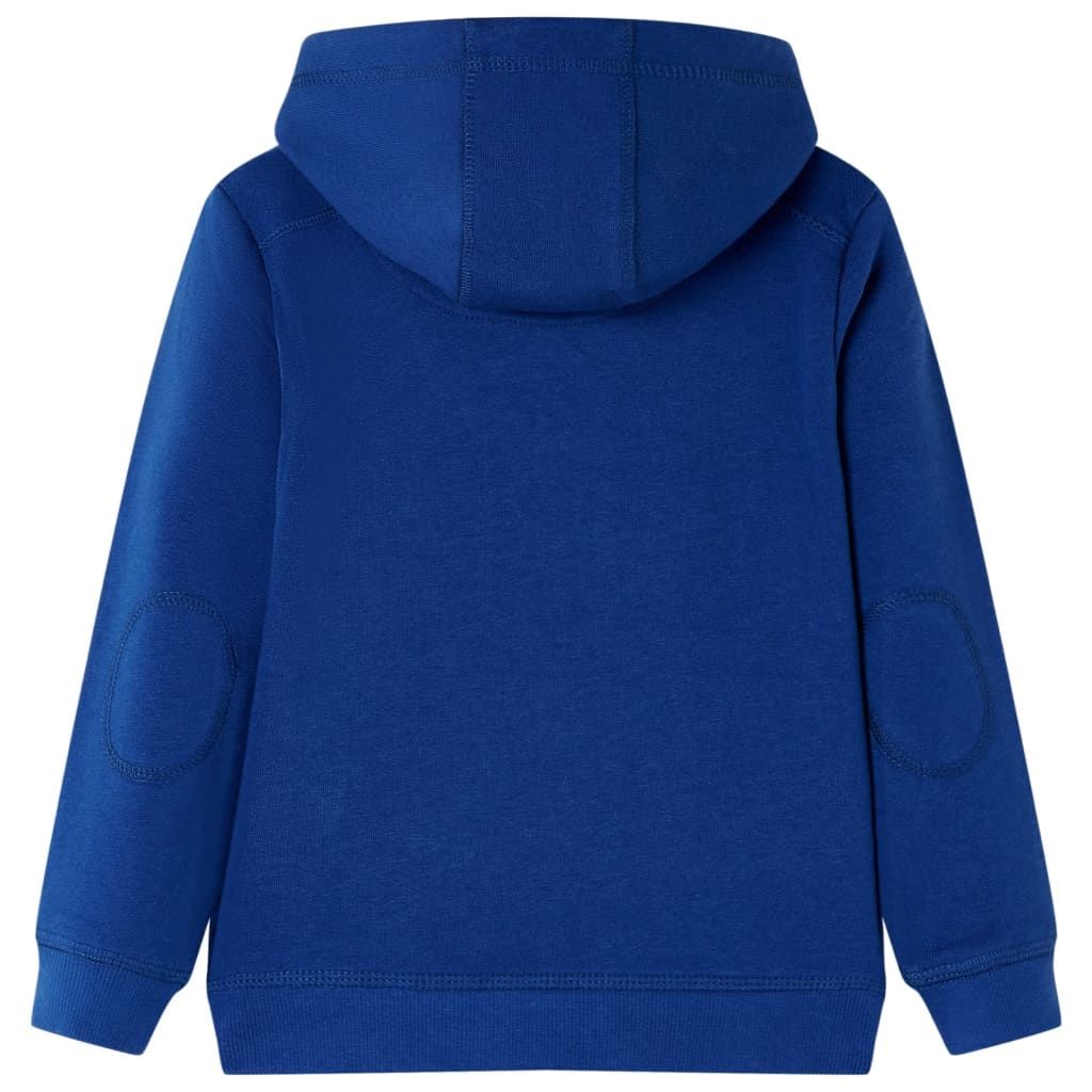 Felpa con Cappuccio per Bambini Blu Scuro 92 vidaXL