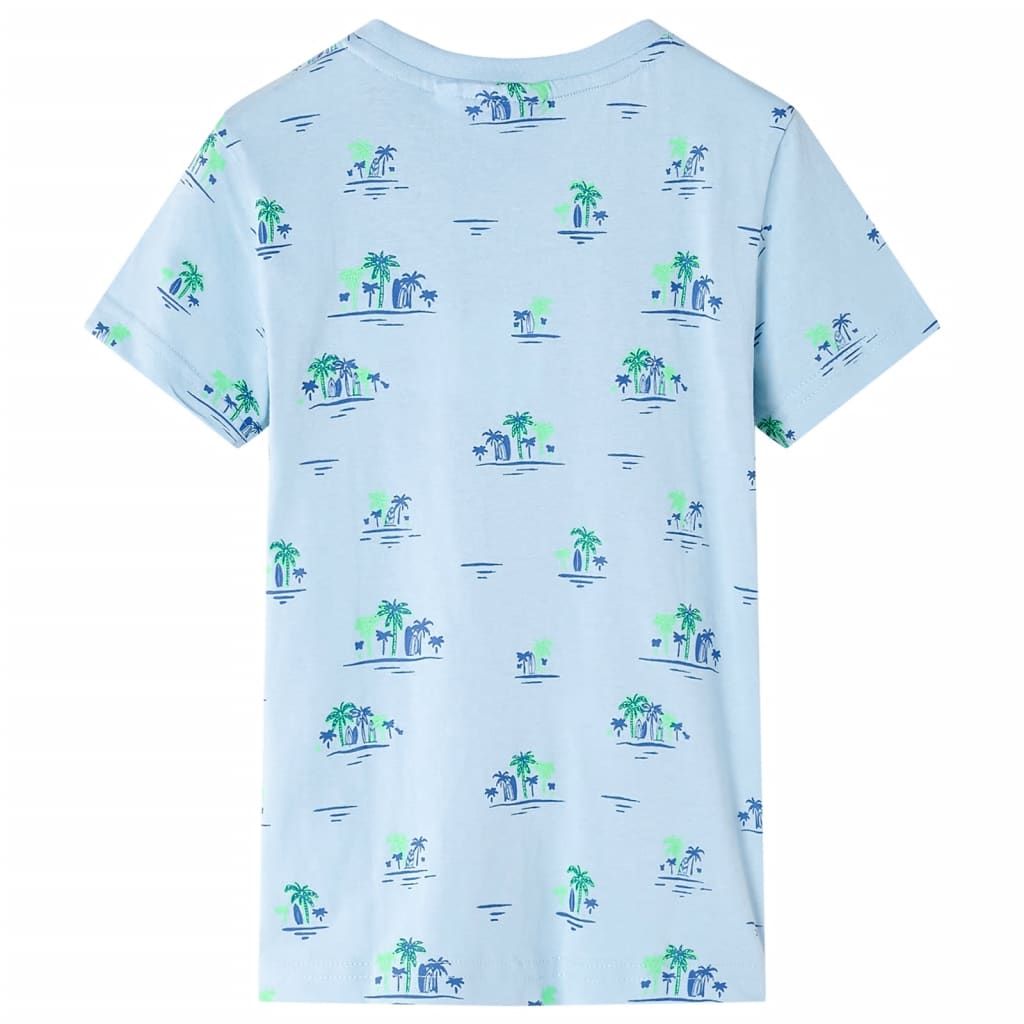 Maglietta da Bambino Azzurra 128 vidaXL