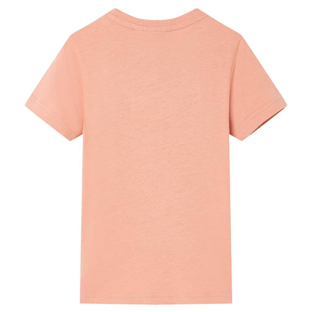 Maglietta da Bambino Arancione Chiaro 140 vidaXL