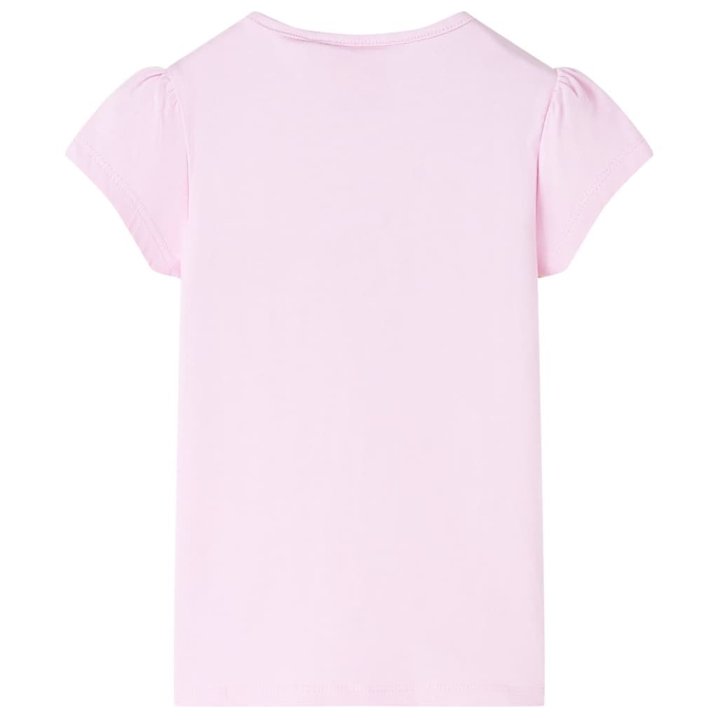 Maglietta da Bambina Rosa Chiaro 140 vidaXL
