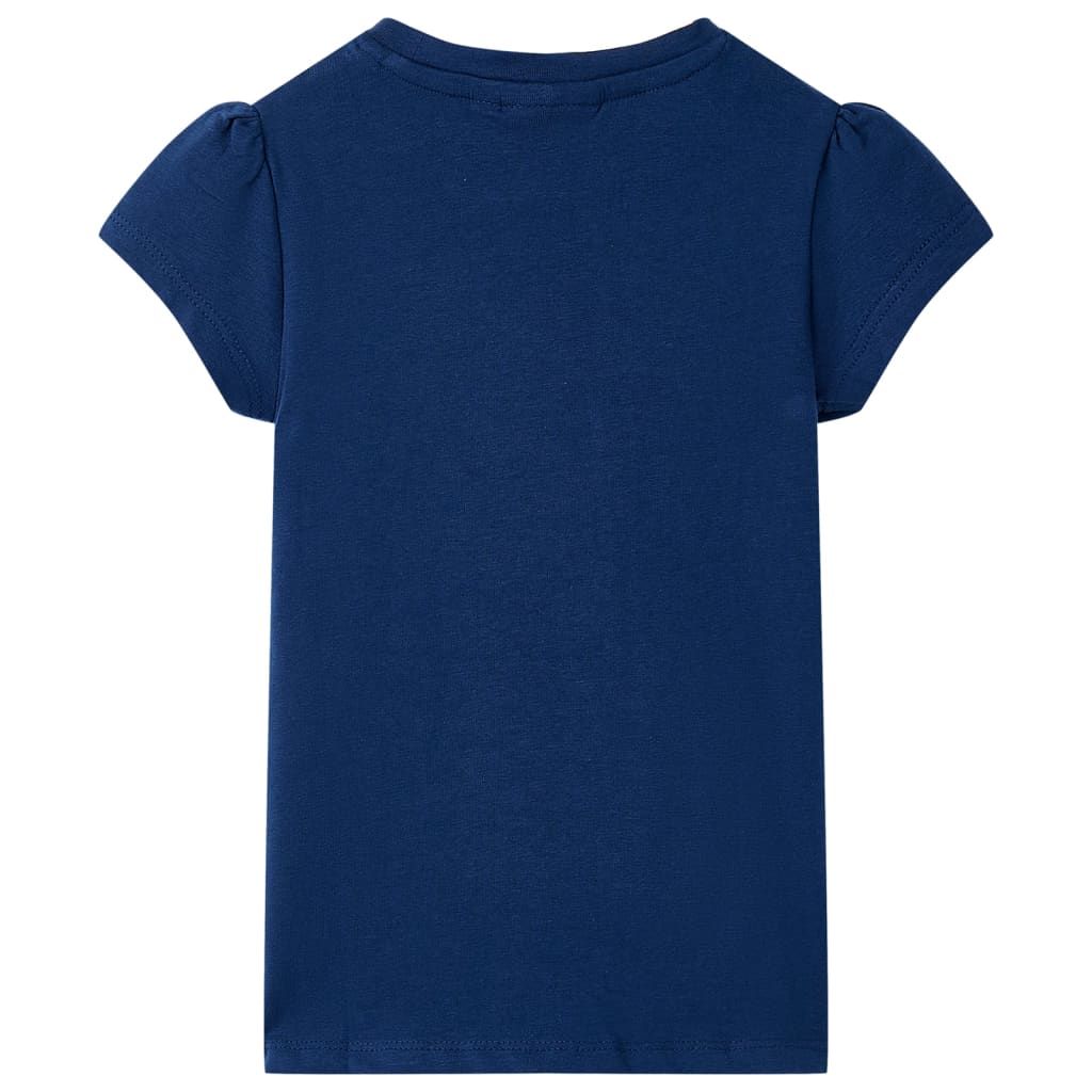 Maglietta da Bambina Blu Marino 140 vidaXL