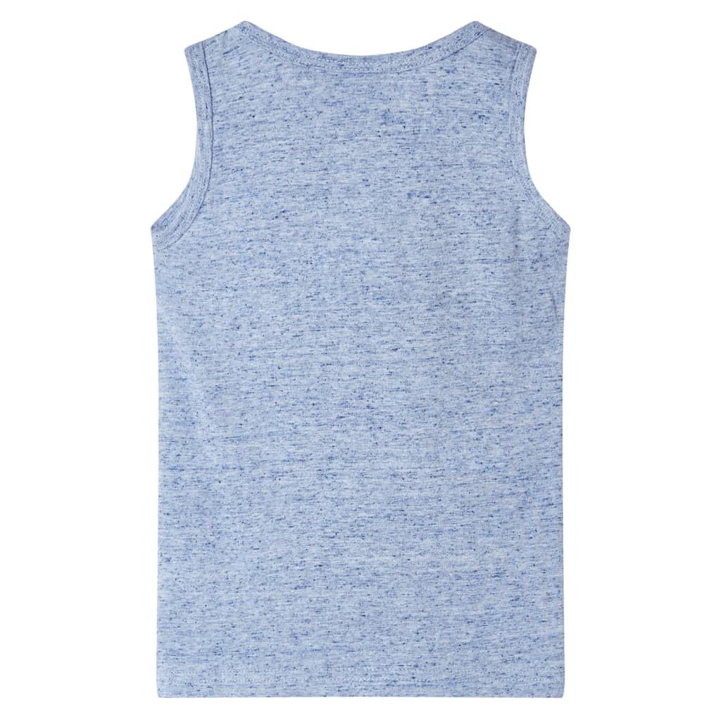 Canotta da Bambino Blu Mélange 92 vidaXL