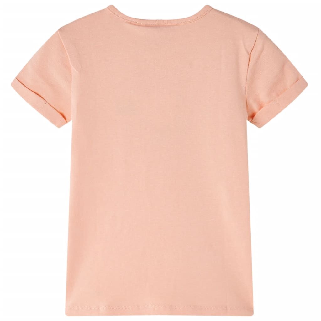 Maglietta da Bambino Arancione Chiaro 92 vidaXL