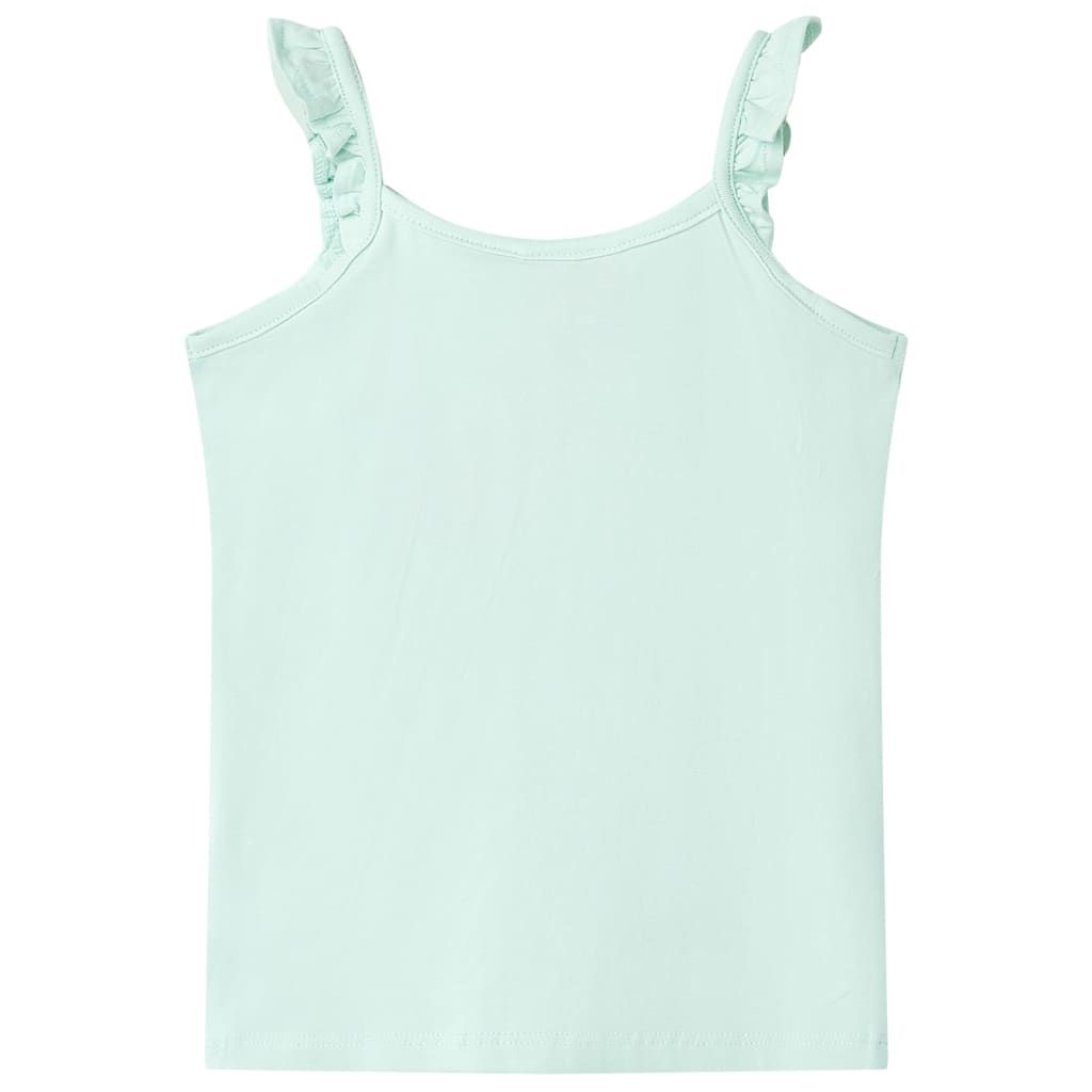 Canotta da Bambina Menta Chiaro 104 vidaXL
