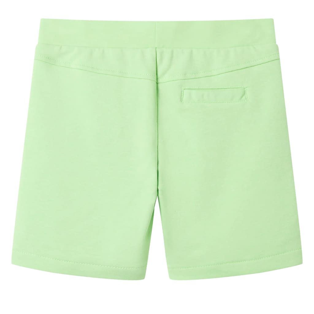 Pantaloncini da Bambino Verde Fluo 104 vidaXL