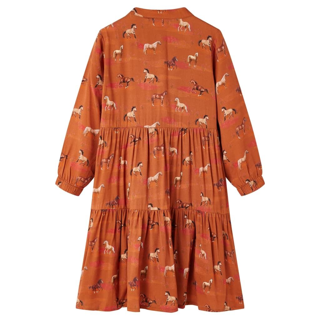 Abito da Bambina Cognac 92 vidaXL