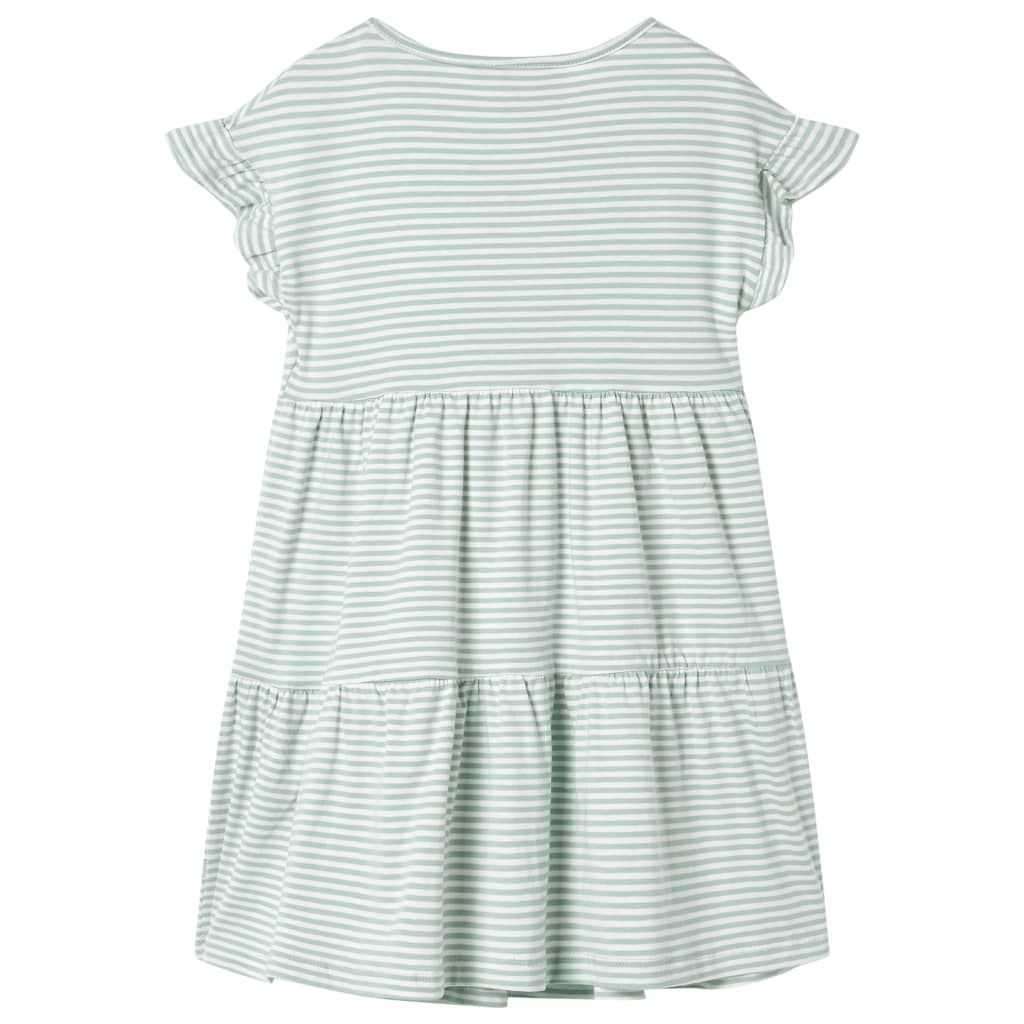 Abito da Bambina con Maniche a Volant Menta 92 vidaXL