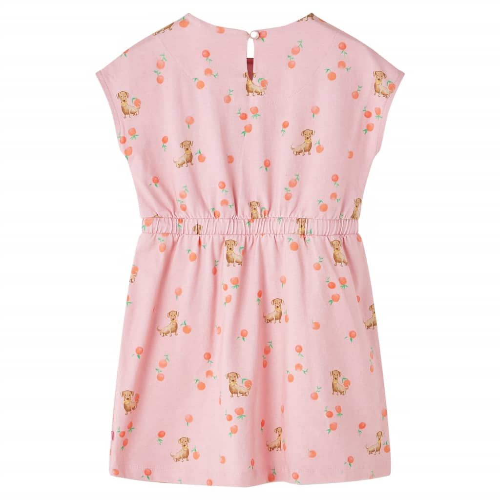 Abito da Bambina con Coulisse Arancione Chiaro 128 vidaXL
