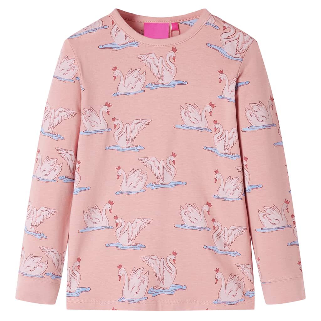 Pigiama da Bambina a Maniche Lunghe Rosa Chiaro 104 vidaXL