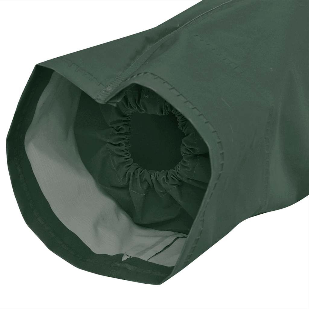 Impermeabile Lungo Resistente all'Acqua con Cappuccio Verde XXL vidaXL