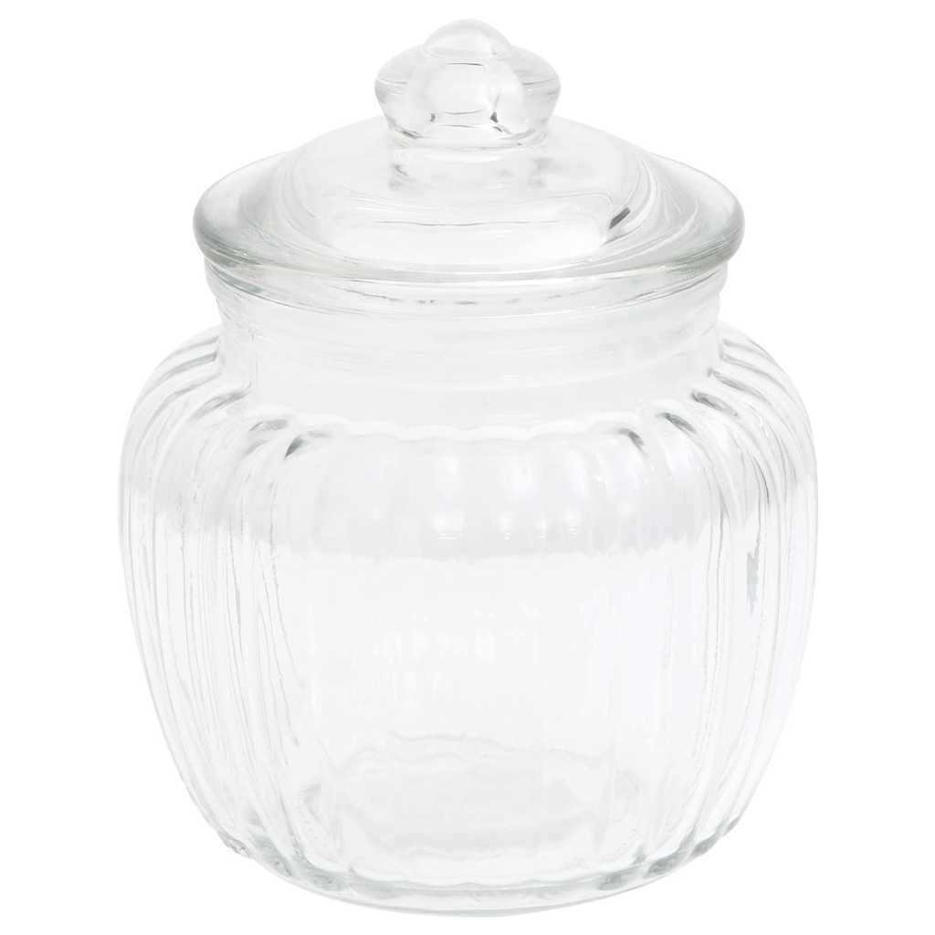 Barattoli 4 pz 500 ml Vetro vidaXL