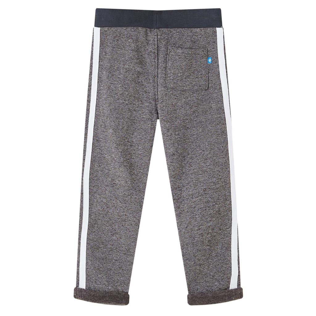 Pantaloni Tuta per Bambini Grigio Scuro Mélange 92 vidaXL