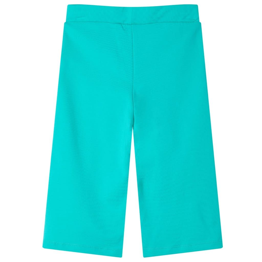 Pantaloni per Bambini a Gamba Larga Menta 128 vidaXL